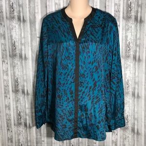 Sofía Vergara blouse animal print NWT
